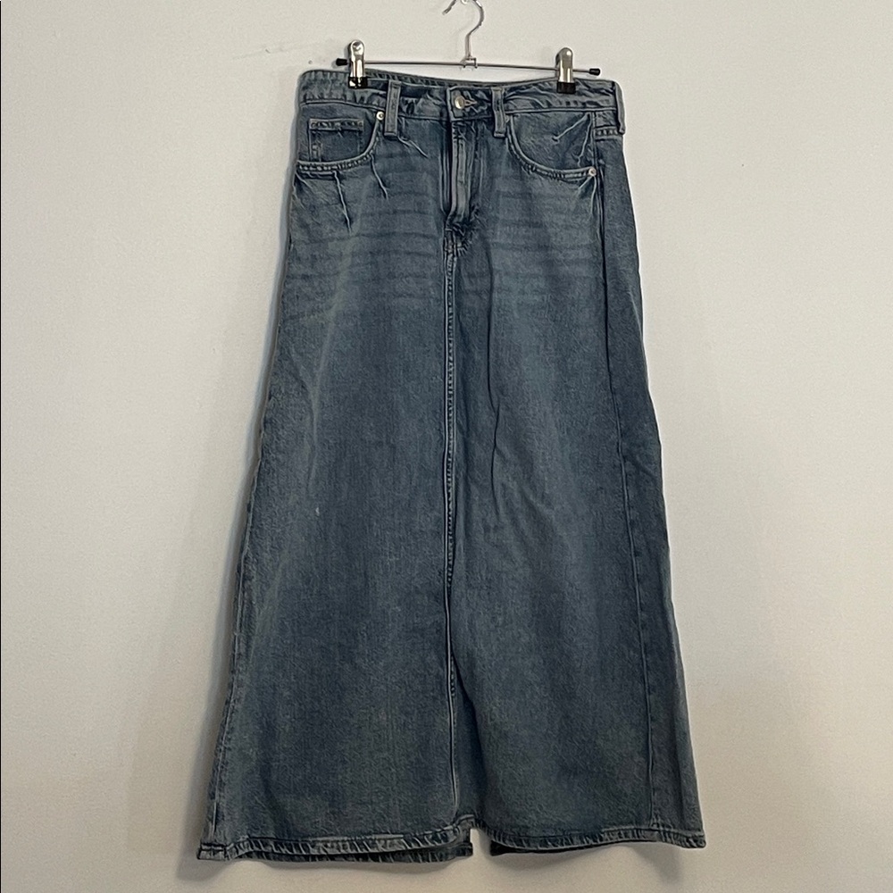 H&M lightweight denim maxi skirt